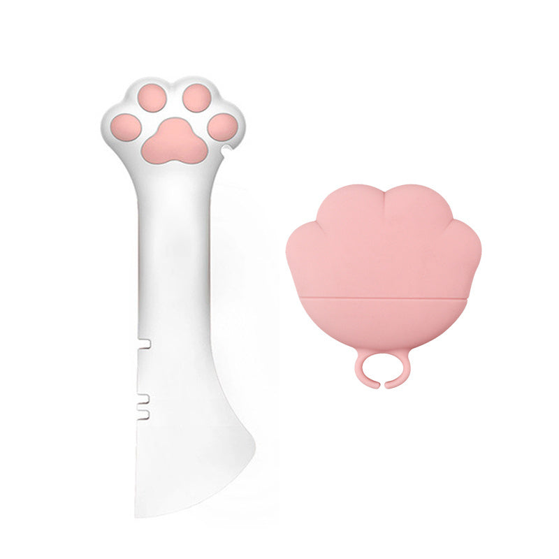 Multifunction Pet Canned Spoon Jar Opener Puppy Feeding Mixing Wet Dry Scoop Cat Dog Accessories Feeder Shovel Pets Tableware Multifunction Pet Canned Spoon Jar Opener Puppy